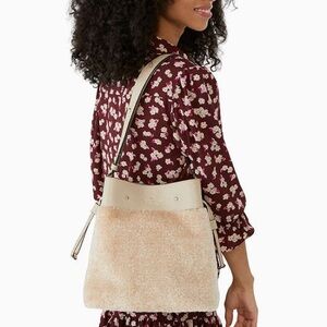 Kate Spade New York Marti Large Shearling Bucket Bag